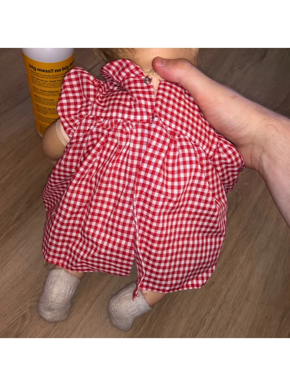 VINTAGE 1965 MADAME ALEXANDER 20” BABY DOLL PUDDIN PUSSYCAT RED DRESS BLONDE